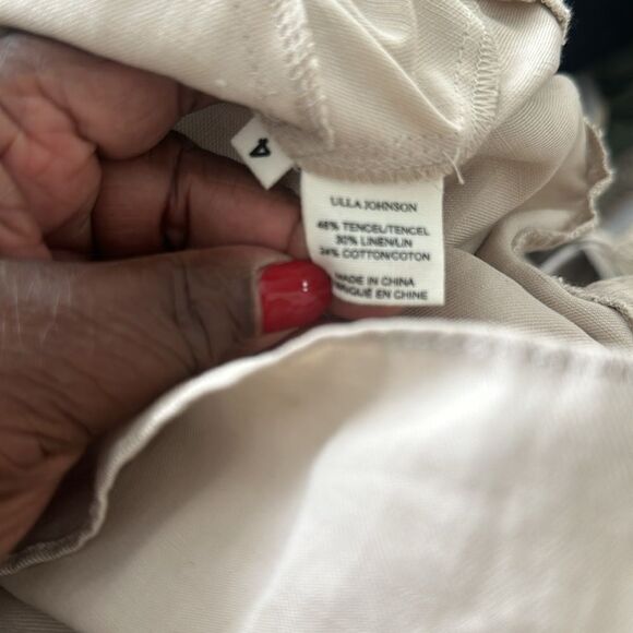 Ulla Johnson Linen Blend Marianne Knee Length Dress 4 - Picture 8 of 8